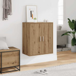 vidaXL Omarica za čevlje artisan hrast 60x35x70 cm inženirski les