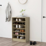 vidaXL Omara za čevlje sonoma hrast 60x35x92 cm iverna plošča