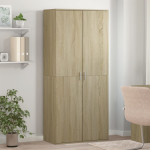 vidaXL Omara za čevlje sonoma hrast 80x39x178 cm iverna plošča