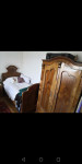 Starinska omara 1891 + stara postelja altdeutsch  omara,