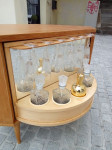 *70's MINI BAR, VRTLJIVA VITRINA, OMARICA, RETRO