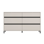 KOMODA MARRON 157 6F 11014145 KAŠMIR / ČRNA
