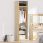 vidaXL Garderobna omara sonoma hrast 50x50x200 cm iverna plošča
