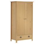 vidaXL Garderobna omara z 2 vrati Hill 89x50x170 cm borovina