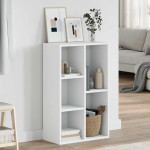 vidaXL Knjižna omara / komoda bela 50x25x80 cm iverna plošča