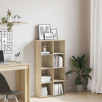 vidaXL Knjižna omara / komoda sonoma hrast 66x30x130 cm iverna plošča