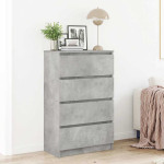 vidaXL Komoda betonsko siva 60x35x98,5 cm konstruiran les