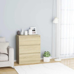 vidaXL Komoda sonoma hrast 60x35x76 cm konstruiran les