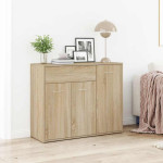 vidaXL Komoda sonoma hrast 88x30x70 cm iverna plošča