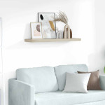 vidaXL Stenska polica barva hrasta 90x23,5x3,8 cm MDF