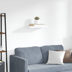 vidaXL Stenska polica bela 50x23,5x3,8 cm MDF