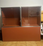 Viseča vitrina in omara, design Made in Italy