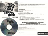 Orig. CD Microsoft Windows 98 Starts Here-za učenje uporabe Windows98