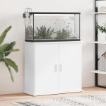 vidaXL Stojalo za akvarij belo 81x36x73 cm inženirski les