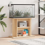 vidaXL Stojalo za akvarij sonoma hrast 80x35x60 cm inženirski les