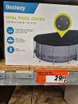 Pokrivalo za ovalni bazen 4,27 x 2,30 metra