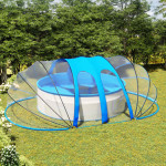 vidaXL Kupola za bazen ovalna 620x410x210 cm