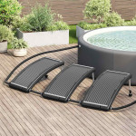 vidaXL Zaobljen solarni grelni panel za bazen 3 kosi 110x65 cm