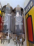 2 X EL504 VALVO elektronka izhodna  ojačevalnika Krundaal Davoli PARMA