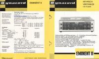 ▶ DYNACORD EMINENT ll vintage ojačevalnik z elektronkami ECC81 2x EL34