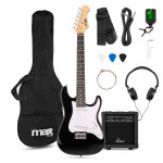 NOVO! MAX JUNIOR 3/4 BLACK Otroška Električna kitara kitare za otroke