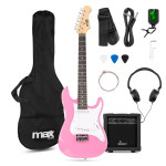 NOVO! MAX JUNIOR 3/4 PINK Otroška Električna kitara kitare za otroke