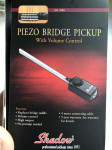 Odjemalec za akustično kitaro Piezo bridge pickup SH 1900 volume contr