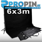 Foto ozadje - komplet 6x3m črno