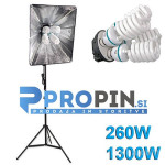 Softbox komplet 260W (1300W)