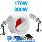 Svetlobni šotor 40cm - komplet 170W (800W)