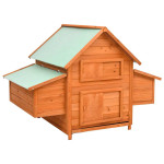 vidaXL Kokošnjak 150x96x110 cm trden les jelke