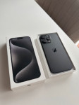 iPhone 15 Pro Max, črni titan, 512 GB – odlično ohranjen