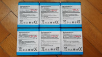 Srednje dobro ohranjenih 6 baterij (813, 884, 893, 912, 931 & 940 mAh)