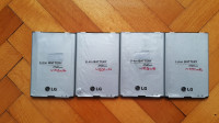 Srednje ohranjene 4 LG baterije (1490, 1236, 1200 in 743 mAh)