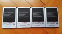 Štiri dobro ohranjene Samsung baterije (1247, 1156, 1123 & 1112 mAh)