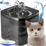 Avtomatska senzorska fontana in nap. za mačke in pse 2000ml USB črna