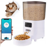 Brezžični WiFi avtomatski pametni dozirnik hrane 5L APP bel NUXIE