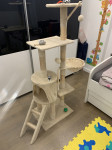 mačje drevo, praskalnik z ležišči višine 138 cm - novo, nerabljeno