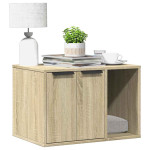 vidaXL Omara za mačje stranišče sonoma hrast 60x40x40 cm inž. les