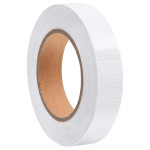 vidaXL Odsevni trak bel 2,5 cm x 20 m PVC