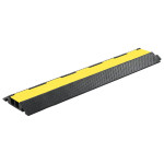 vidaXL Pohodna zaščita za kable 2 kanala guma 101,5 cm