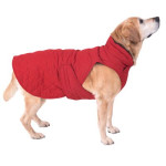 Topel plašč za psa - dolžina hrbta 60 cm