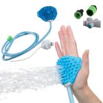 Tuš ročka in masažna krtača za pse in mačke