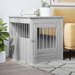 vidaXL Boks za psa siva sonoma 64,5x80x71 cm inženirski les