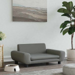 vidaXL Pasja postelja temno siva 70x45x33 cm žamet
