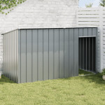 vidaXL Pasja uta s streho antracitna 196x91x110 cm pocinkano jeklo