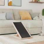 vidaXL Rampa za pse siva 70x35 cm trden les jelke