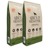 vidaXL Suha hrana za pse Adult Sensitive Lamb & Rice (2 x 15 kg)