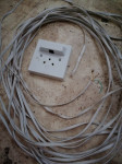 3x kabel in vtičnica za stacionarni telefon