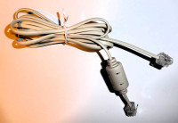 Prodam nov kabel 2 m za priklop stacionarnega telefona vtič RJ10.